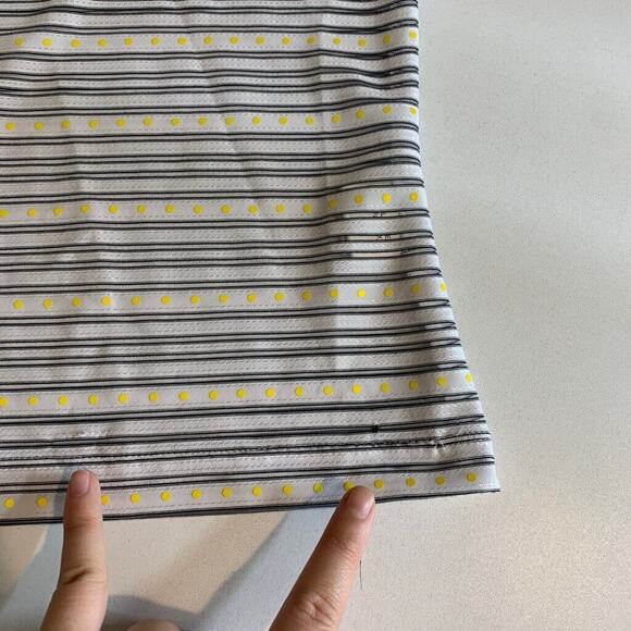 Vintage St John T Shirt Womens P Petite Sport Marie Gray Striped Dotted Crop Tee - Picture 12 of 15